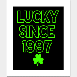 St Patrick's Day Lucky Since 1997 23 Years Old Posters and Art